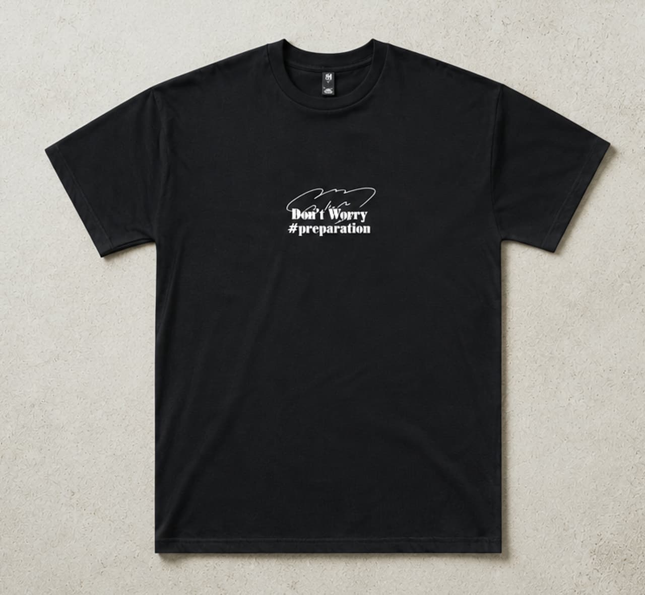 Black N2 × GUNMIN T-shirt with a white graphic.